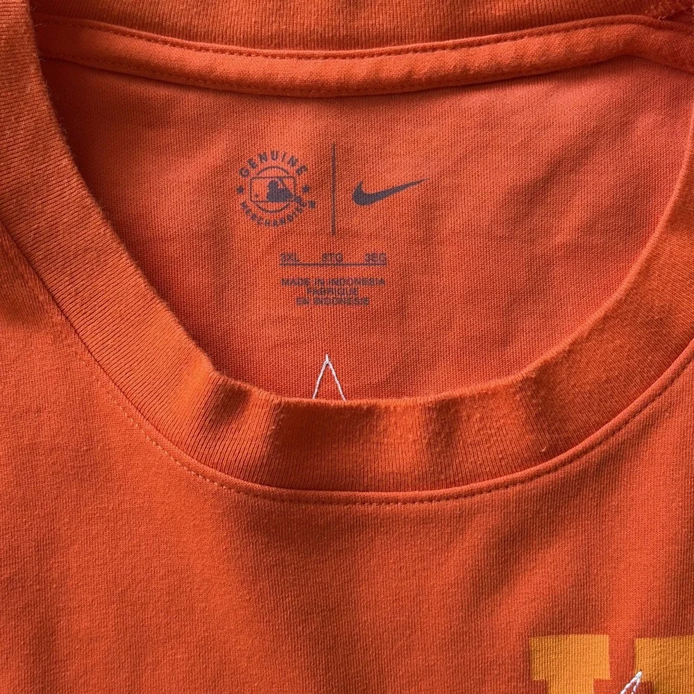 Nike Orange Houston Astros MLB Baseball Statement Game Over T-Shirt Mens 3XL